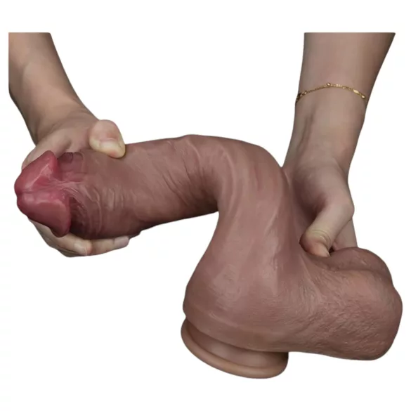 Lovetoy Nature Cock - gode réaliste à double couche - 26cm - couleur chair