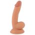 Mr. Rude - gode ventouse réaliste à couilles - 18 cm (naturel)