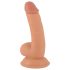 Mr. Rude - gode ventouse réaliste à couilles - 18 cm (naturel)