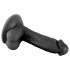 Mr. Rude - godemichet réaliste ventouse avec testicules - 17cm (noir)