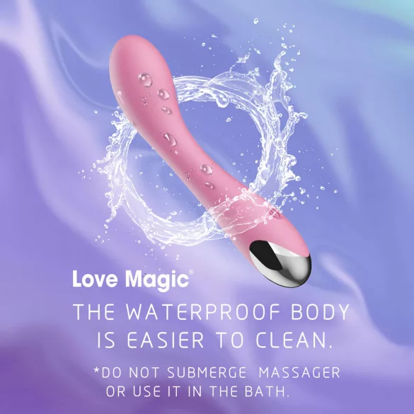 Lonely - vibromasseur point G rechargeable - silicone rose