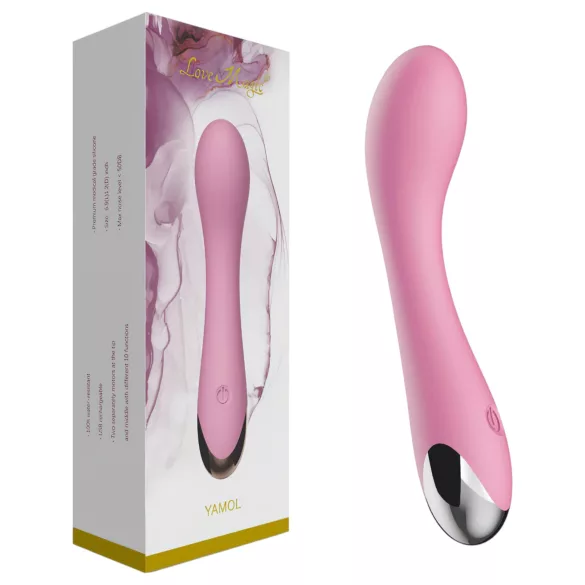 Lonely - vibromasseur point G rechargeable - silicone rose