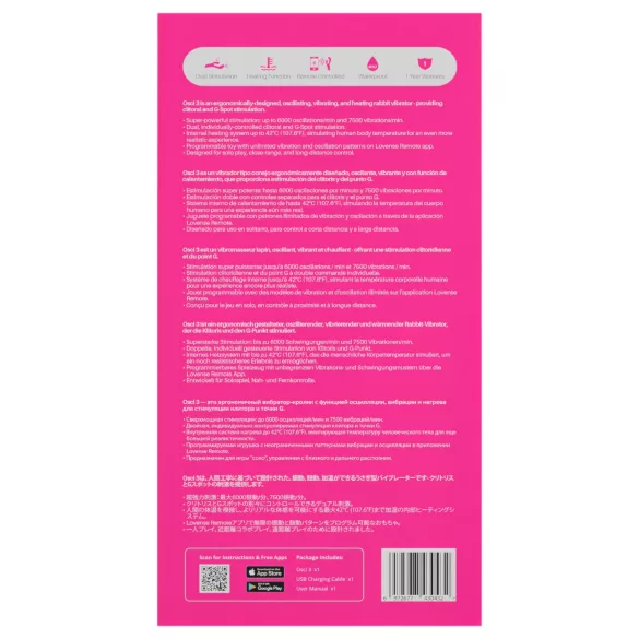 LOVENSE Osci 3 - vibromasseur à bras clitoridien (rose)