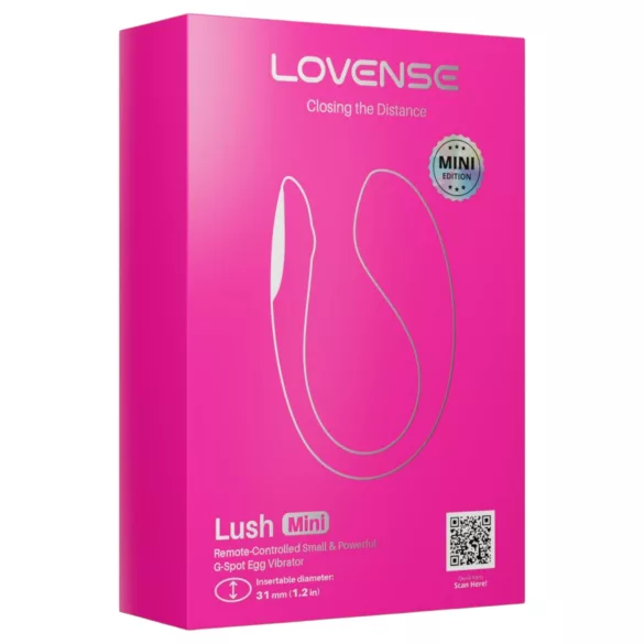 Lovense Lush Mini - œuf vibrant portable contrôlé par application (rose)