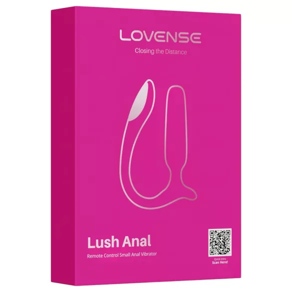 Lovense Lush Anal - Plug anal vibrant contrôlable par application, avec LED - rose