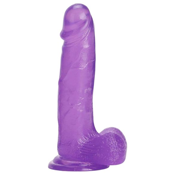 Jelly 8 de Tracy's Dog - Dildo ventouse avec testicules (violet)