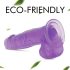 Jelly 8 de Tracy's Dog - Dildo ventouse avec testicules (violet)