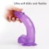Jelly 8 de Tracy's Dog - Dildo ventouse avec testicules (violet)