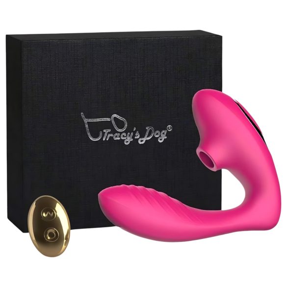 Tracy's Dog 2 - Vibromasseur 2en1 avec Pulsations d'Air (Rose)