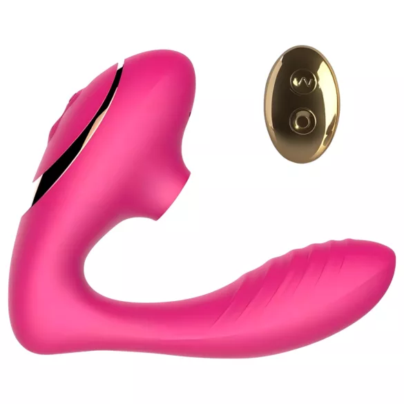 Tracy's Dog - Stimulateur et vibromasseur 2en1 à ondes d'air - silicone rose