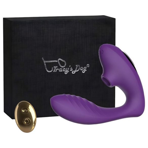 Tracy's Dog 2 - Vibrateur 2-en-1 à pulsations d'air (violet)