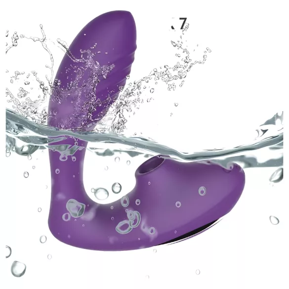Tracy's Dog 2 - Stimulateur clitoridien et vaginal 2en1 - silicone violet