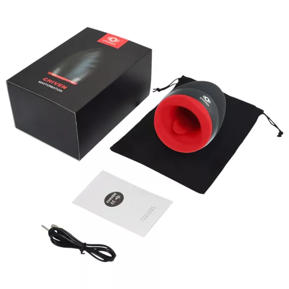 OTOUCH Chiven 2 - masturbateur bouche vibrant rechargeable - noir