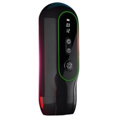 Leopard - Masturbateur vibrant mouvement (noir)