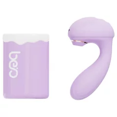 Leopard - vibromasseur succion et vibration - violet