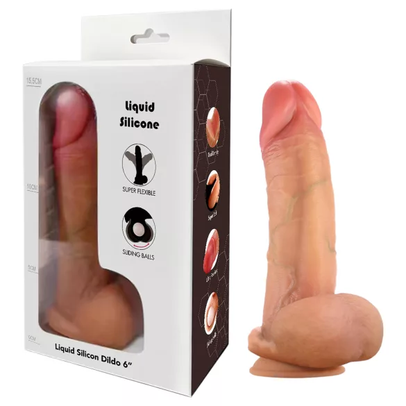 FeelSkin - gode ultra réaliste avec testicules (chair, 12,5 cm)