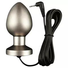 DG-LAB Matte Steel - plug anal en acier bipolaire (argent)