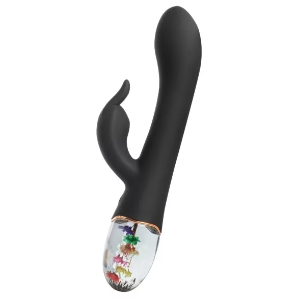 LOVISS Flower - vibromasseur point G à bras clitoridien (noir)