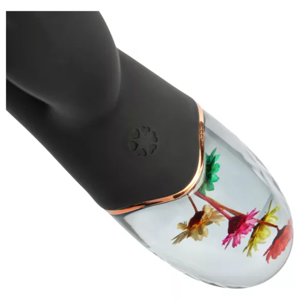LOVISS Flower - vibromasseur point G à bras clitoridien (noir)