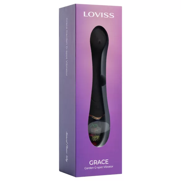 LOVISS Flower Grace - Vibrateur point G (noir)