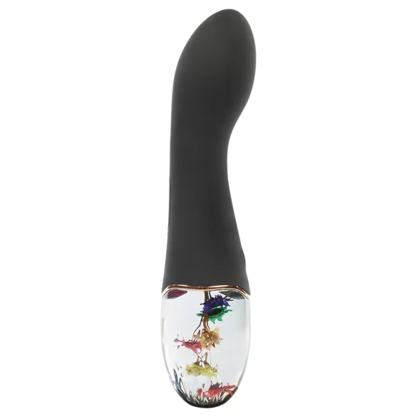 LOVISS Flower Amber - vibromasseur point G (noir)