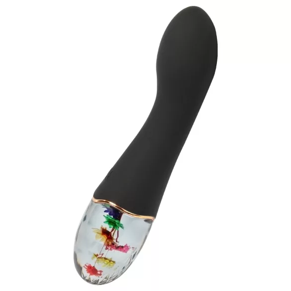 LOVISS Flower Amber - vibromasseur point G (noir)