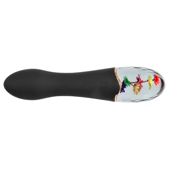 LOVISS Flower Amber - vibromasseur point G (noir)