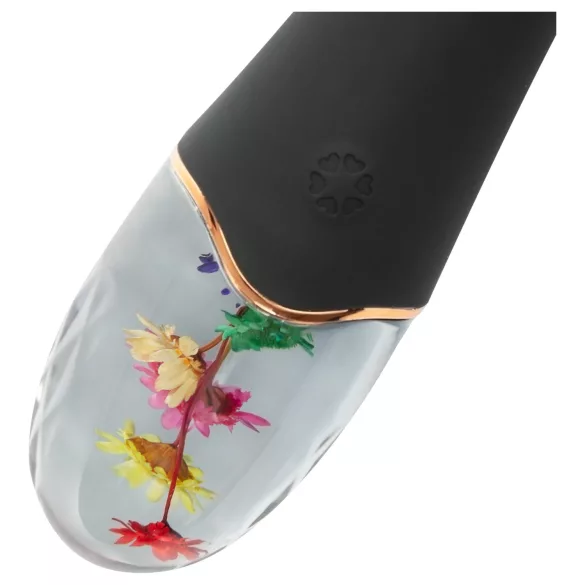 LOVISS Flower Amber - vibromasseur point G (noir)