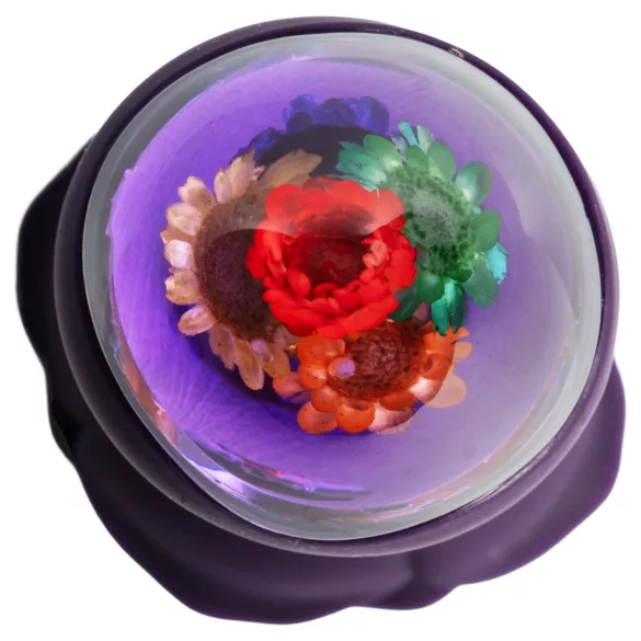 LOVISS Flower - plug anal vibrant avec télécommande (violet)