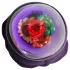 LOVISS Flower - plug anal vibrant avec télécommande (violet)