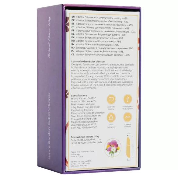 LOVISS Flower - mini vibromasseur (violet)