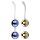 Nalone Yany Love - ensemble boule de geisha modulable (bleu-doré)
