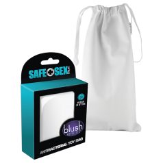   Safe Sex - pochette de rangement antibactérienne discrète - blanc (L)