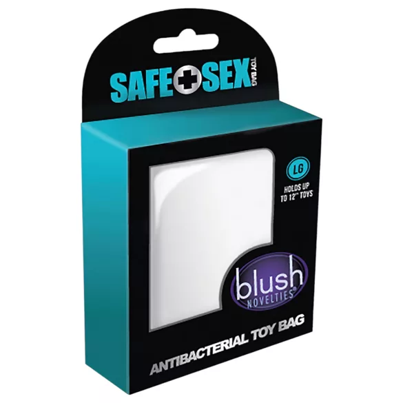Safe Sex - pochette de rangement antibactérienne discrète - blanc (L)