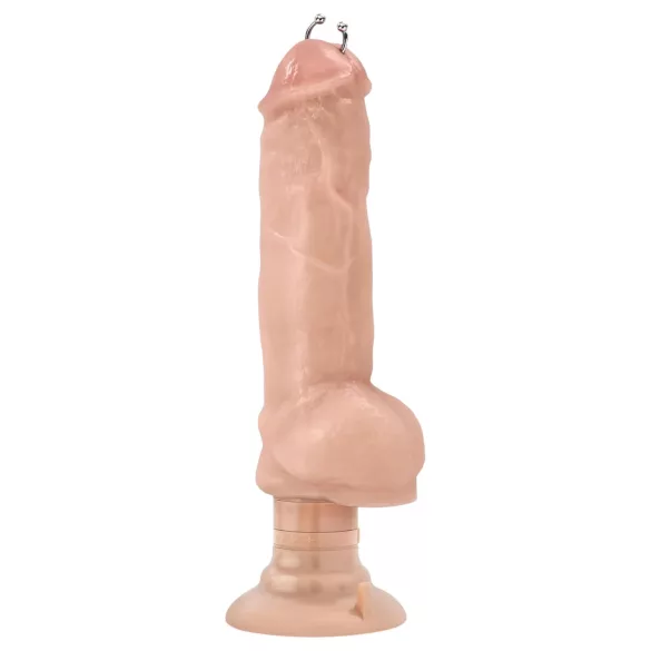 Blush Bad Boy - godemichet vibrant avec piercing - 33cm - couleur chair