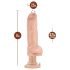 Blush Bad Boy - Vibromasseur avec piercing, 17 cm (naturel)