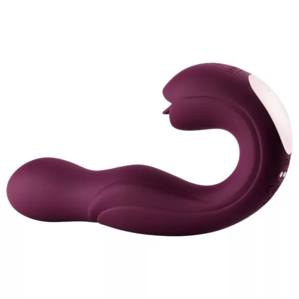 Honey Play Box Joi - vibromasseur point G rotatif lécheur - silicone violet