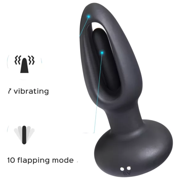 Honey Play Box Snuggy - vibromasseur anal langue stimulante - silicone noir