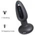 Honey Play Box Snuggy - vibromasseur anal langue stimulante - silicone noir