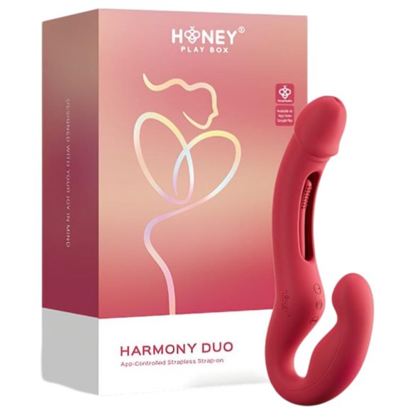Honey Play Box Harmony Duo - gode ceinture vibrant langue connecté
