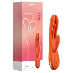   Honey Play Box Terri - Vibromasseur avec bras clitoridien contrôlé par application (orange)