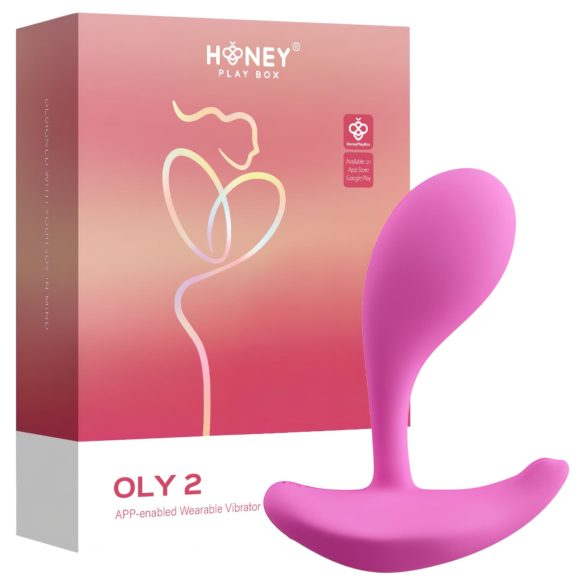 Honey Play Box Oly 2 - stimulateur duo point G et clitoris - silicone rose