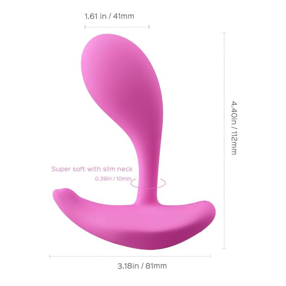 Honey Play Box Oly 2 - stimulateur duo point G et clitoris - silicone rose