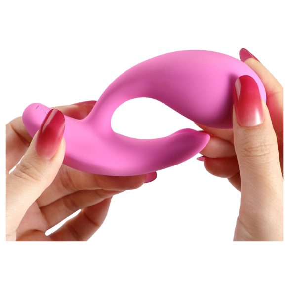 Honey Play Box Oly 2 - stimulateur duo point G et clitoris - silicone rose