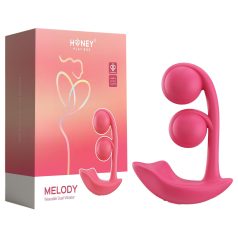   Honey Play Box Melody - vibromasseur perlé connecté 2en1 - silicone rouge