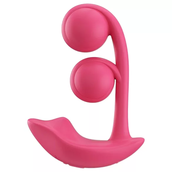 Honey Play Box Melody - vibromasseur perlé connecté 2en1 - silicone rouge