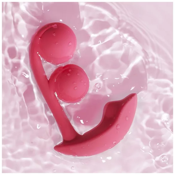 Honey Play Box Melody - vibromasseur perlé connecté 2en1 - silicone rouge