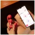 Honey Play Box Melody - vibromasseur perlé connecté 2en1 - silicone rouge