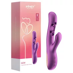   Honey Play Box Gem - Vibromasseur perlé pour point G et clitoris, contrôlé par application (violet)