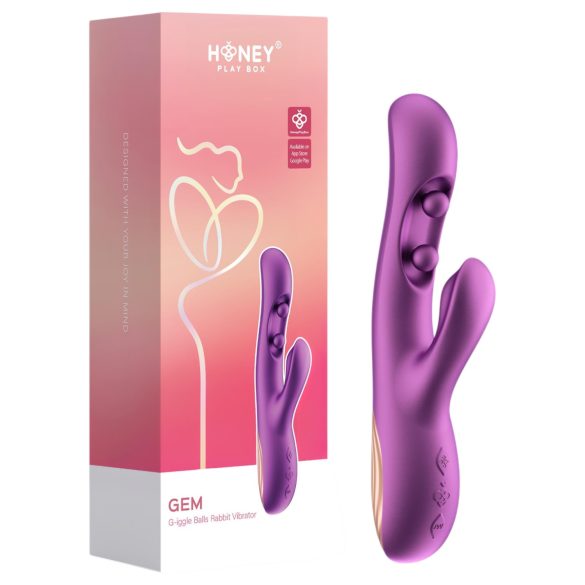 Honey Play Box Gem - vibromasseur point G et clitoridien connecté avec perles